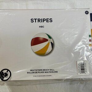 HBC STRIPES "Multistripe Beach Ball" 70 cm x 70 cm. Stil sealed in original pkg.